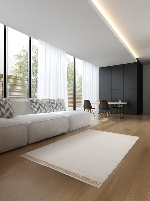 AFK Living vloerkleed  Astrid - reliëfeffect - beige - 160 x 230 cm