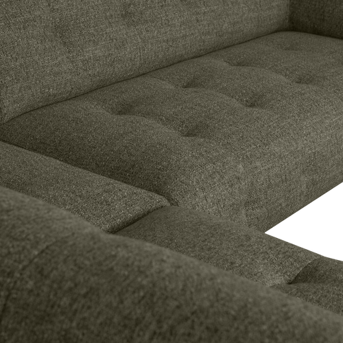 WOOOD hoekbank Lloyd - Polyester - Groen Melange - 77x267x205/91