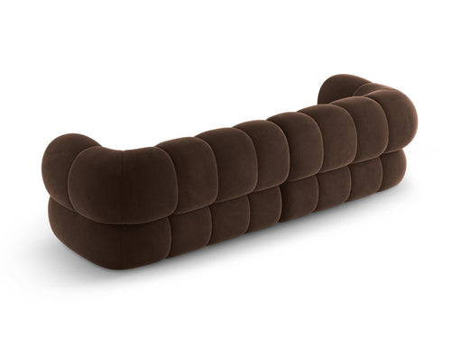 Cosmopolitan Design Bank Koge 4-zits, flueel chocolade - 95x240x70cm