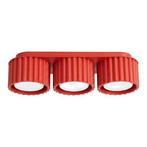 Sollux Lighting Plafondlamp AURA 3 rood Gx53 - 32,5x10x8cm