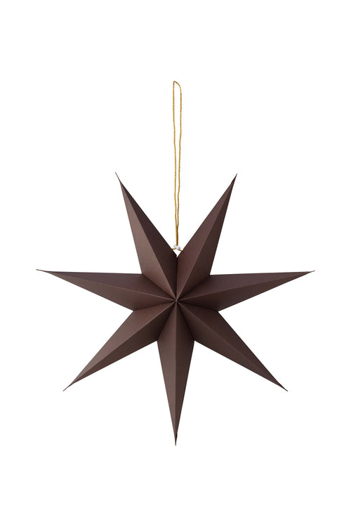 vtwonen - Kerstster - Papier - Donkerbruin - 60x16 cm