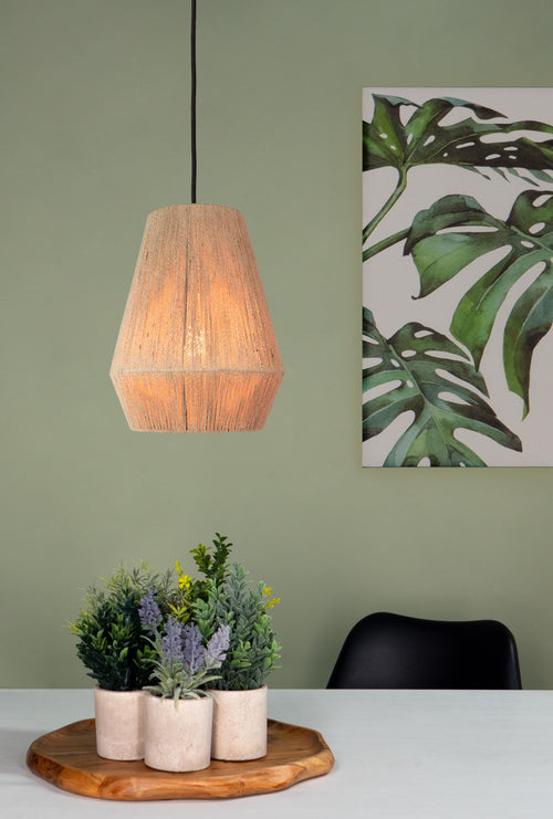 Stars of Light hanglamp Alderney - e27 - ø 30 cm - zwart/bruin