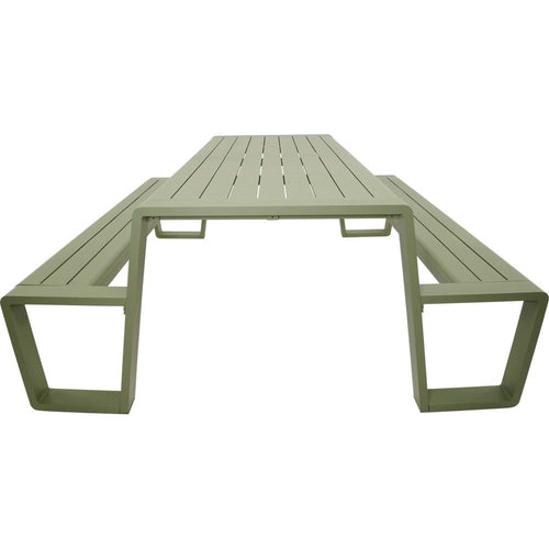 Lesli Living picknickset Estilo - groen - 220x183x74cm