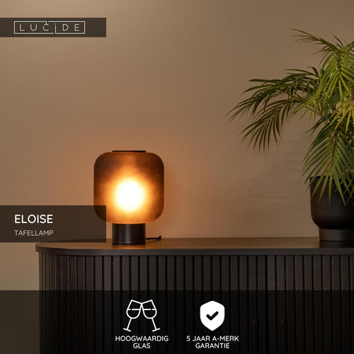Lucide tafellamp ELOISE - 1xE27 - Zwart