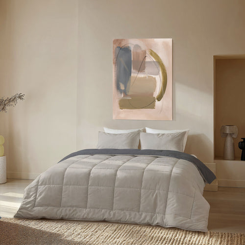 Byrklund - Dekbed zonder overtrek Wash & Rest - 200x200 cm - Zand / Antraciet