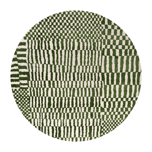 Louis De Poortere vloerkleed Oasis - groen - 140x140cm - vtwonen shop