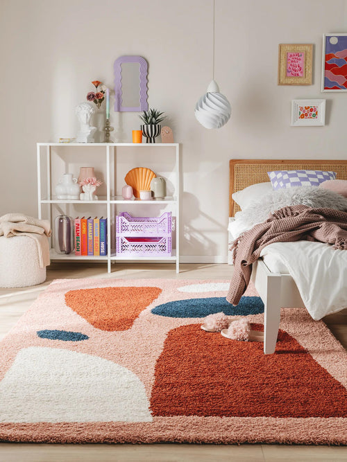 benuta shaggy vloerkleed Louise - veelkleurig - 160x230 cm
