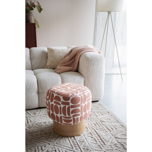 Housecraft Living Cyril Poef/ Krukje Terra Rood - vtwonen shop