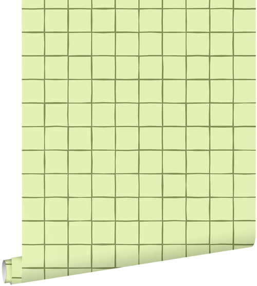 ESTAhome behang geblokt motief groen - 50 x 900 cm - 131592 - vtwonen shop