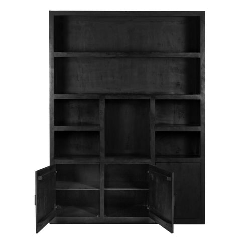 Giga Meubel Kast Xander - Zwart Hout - 160x46x220cm - vtwonen shop