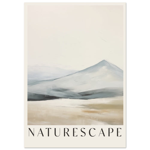 Artfulprints Poster Abstract - Naturescape   - 30x40 cm - Taupe