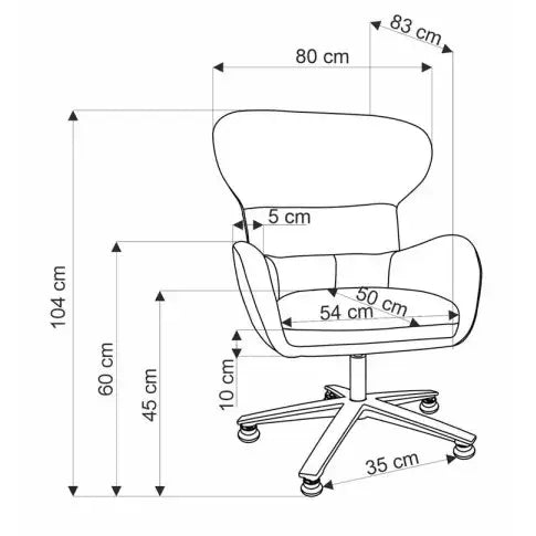 FurniLux Fauteuil Dorien Wit van de collectie bij – Luxe Comfort en Elegantie in Eén - 54 x 84.5 x 104.5cm - vtwonen shop