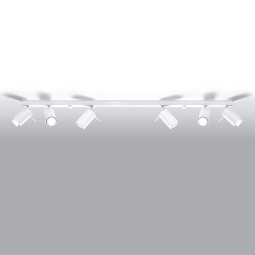 Sollux Lighting Plafondlamp RING 6L wit - 118x6x16cm