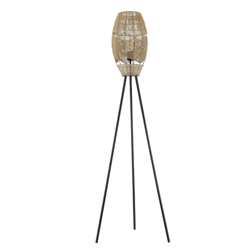 HOME DELUXE Tripod Vloerlamp van Jute KIKO - Natuur - vtwonen shop