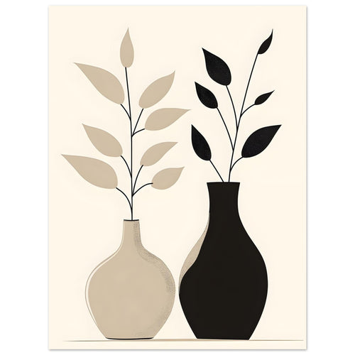 Artfulprints  Boho – Dual vase   poster 30x40 cm - vtwonen shop