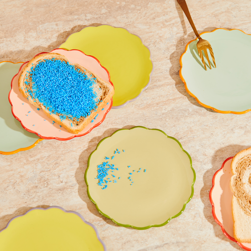 Urban Nature Culture Good Morning bord Sculpted - Limelight - Ø 17cm