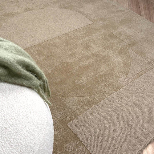 Wollen vloerkleed Twig beige/bruin - Interieur05 - 160 x 230 cm