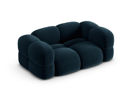 Cosmopolitan Design Bank Loretto 2-zits, flueel diepe olie - 100x180x68cm