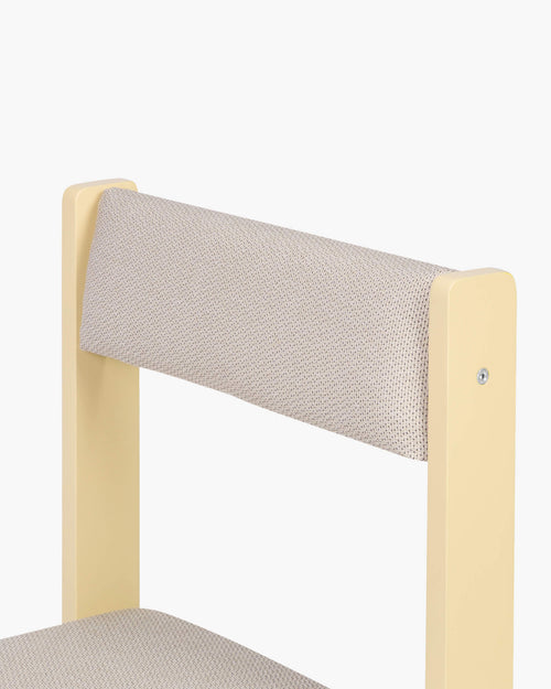 noo.ma Kini eetkamerstoel - Butter Yellow & Oatmilk Beige