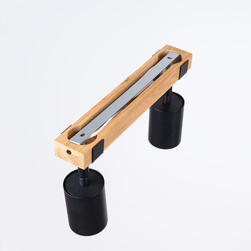 Sollux Lighting Plafondlamp FAGER 2 zwart - 38x6x17,2cm