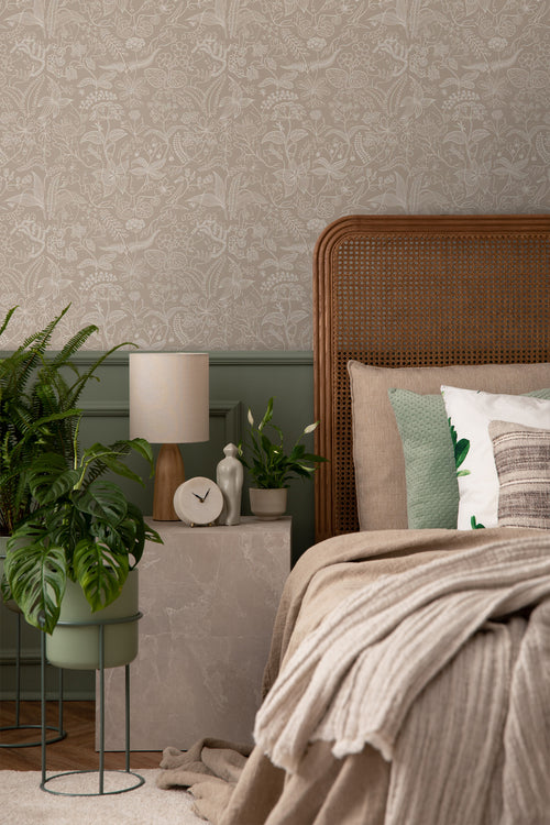 Borastapeter behang bladeren roze - 53 cm x 10.05 m - 660751 - vtwonen shop