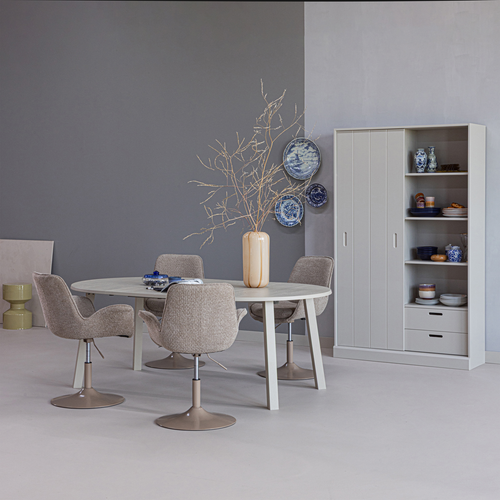 WOOOD schuifdeurkast Mila - Grenen - Dust - 200x120x42 - vtwonen shop