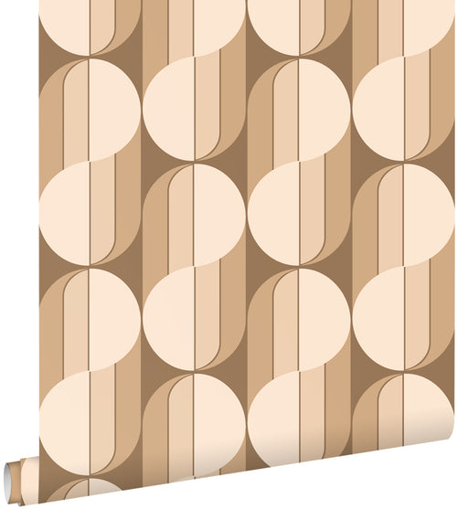 ESTAhome behang retro ornamenten bruin - 50 x 900 cm - 131588
