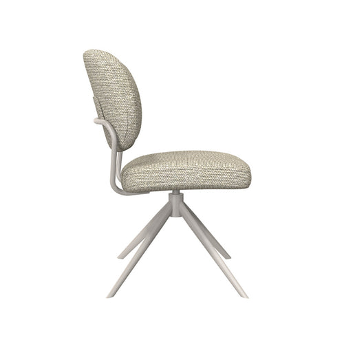 LABEL51 Eetkamerstoel Geneva - Naturel/Taupe - Draaibaar - Set van 2 - vtwonen shop