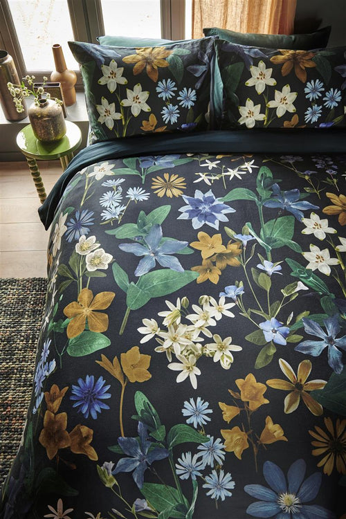 Beddinghouse Eve dekbedovertrek - Tweepersoons - 200x200/220 cm - Blauw Groen