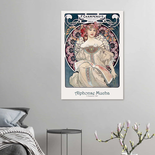 Artfulprints  Alphonse Mucha - F. Champenois   poster A4 21x29.7 cm - vtwonen shop