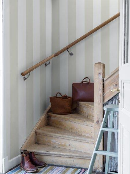 Borastapeter behang strepen lichtbeige en wit - 53 cm x 10.05 m - 660521 - vtwonen shop