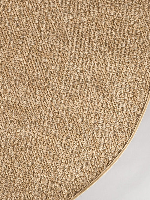 AFK Living vloerkleed Crochet - voor binnen en buiten - beige - 230 x 230 cm