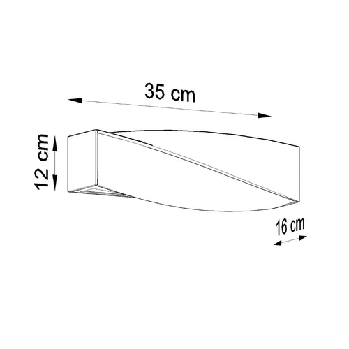 Sollux Lighting Wandlamp keramiek SIGMA MINI - 35x16x12cm