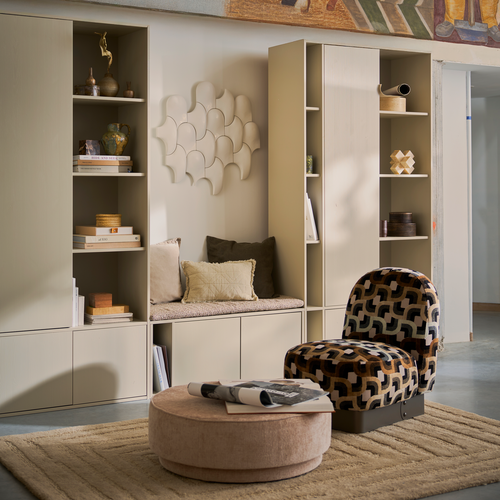 vtwonen tv-meubel/bankje incl. kussen Settle Down - Grenen - Dust - 50x108x44 - vtwonen shop