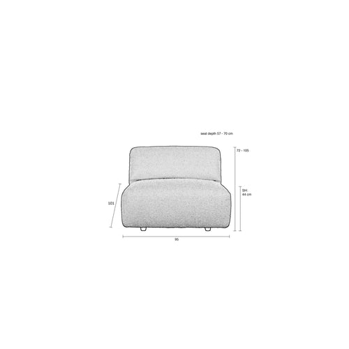 Zuiver Wings Loveseat Naturel - vtwonen shop