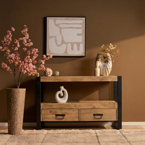 Starfurn Tv-meubel Britt - Naturel Hout - 100x45x60cm
