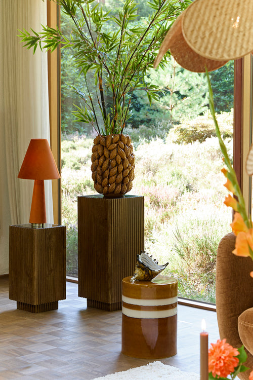 Light & Living ornament SHELL - 28x12x16cm - bruin