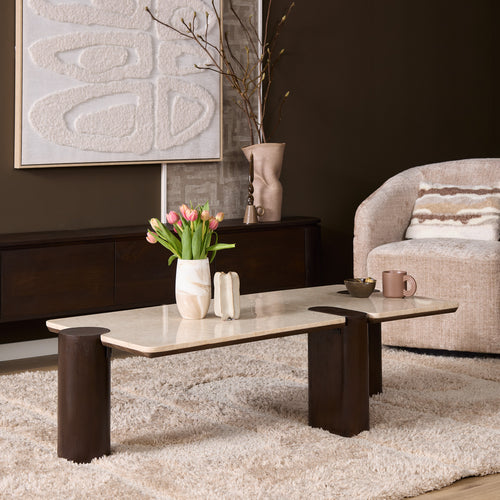 Starfurn - Salontafel Mae - Bruin - 60x128x36 cm
