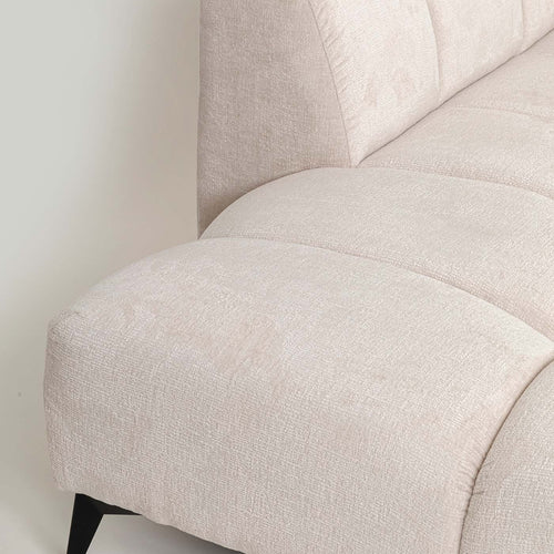 Kare Design Hoekbank Nia links fluweel creme - vtwonen shop