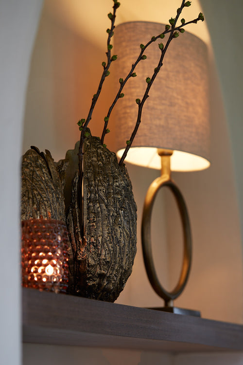 Light & Living lampenkap  - bruin - 38x17.5x28 cm