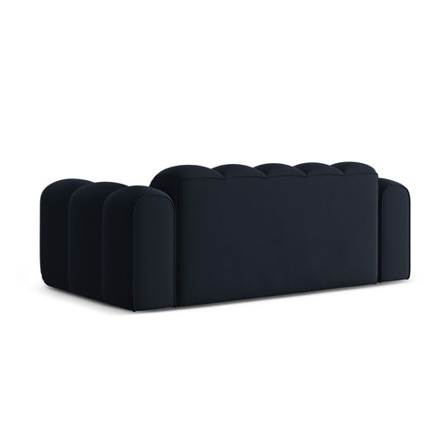 Cosmopolitan Design - Bank Treno 3-zits, flueel donkerblauw - 94x210x70cm