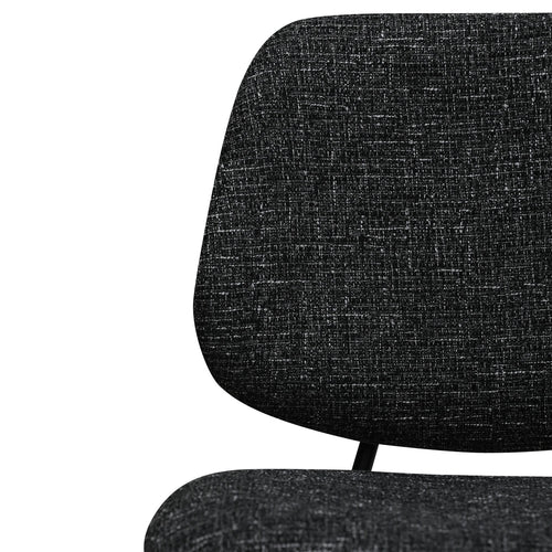 Furnhouse eetkamerstoel Sofia - Zwart - Stof (Bouclé) - Set van 4