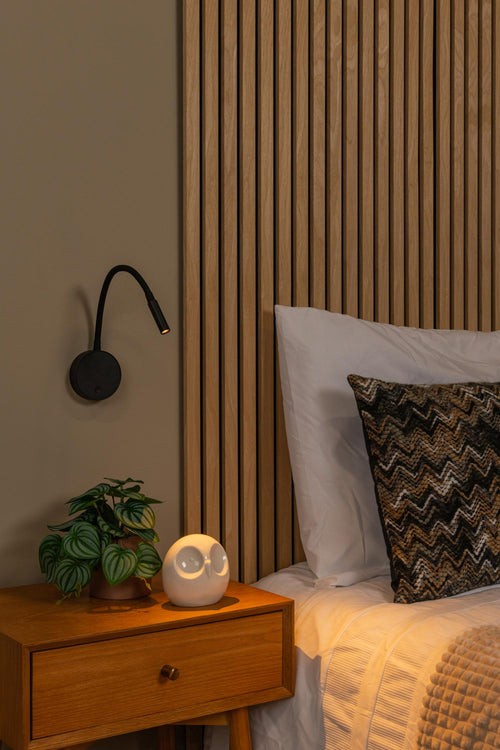 Lucide wandspot ASJA - Geïntegreerde LED - Zwart