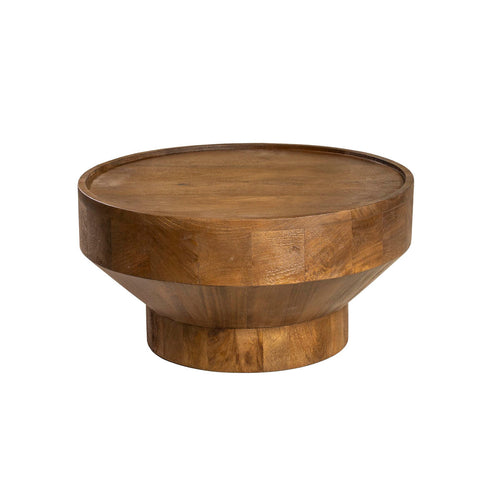 DÉJA Living Gabriel Salontafel Rond Walnoot Mangohout - Ø60x38H cm