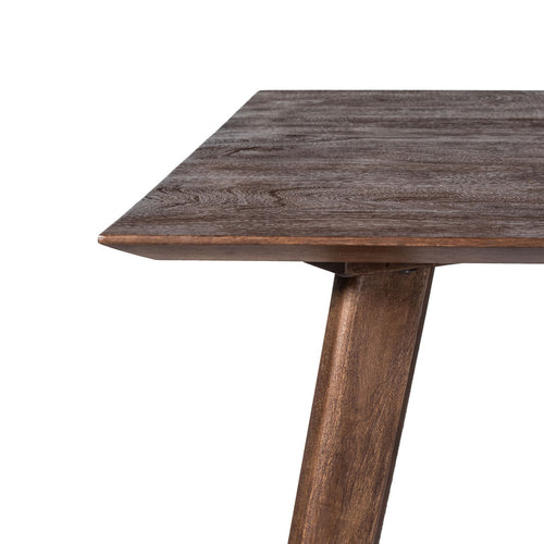 Giga Meubel Eettafel Oslo - Donkerbruin Mangohout - 160x90x76cm
