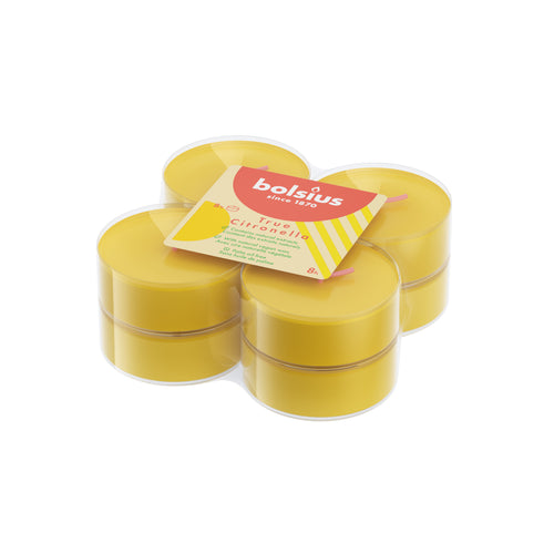 Bolsius maxi theelichten True Citronella - 48 stuks