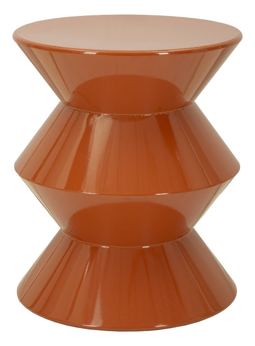 Mauro Ferretti Bijzettafel - ø37,5x45 cm - Glanzend oranje