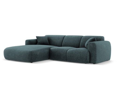 Cosmopolitan Design linker hoekbank Nolio 4-zits, chenille, olie - 170x260x72cm