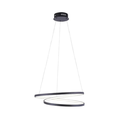 Paul Neuhaus hanglamp Rowan - 1 lichts - 55  x 130   cm - zwart - vtwonen shop