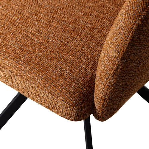 WOOOD eetkamerstoelen Fenne - Polyester - Ginger - Set van 6 - vtwonen shop